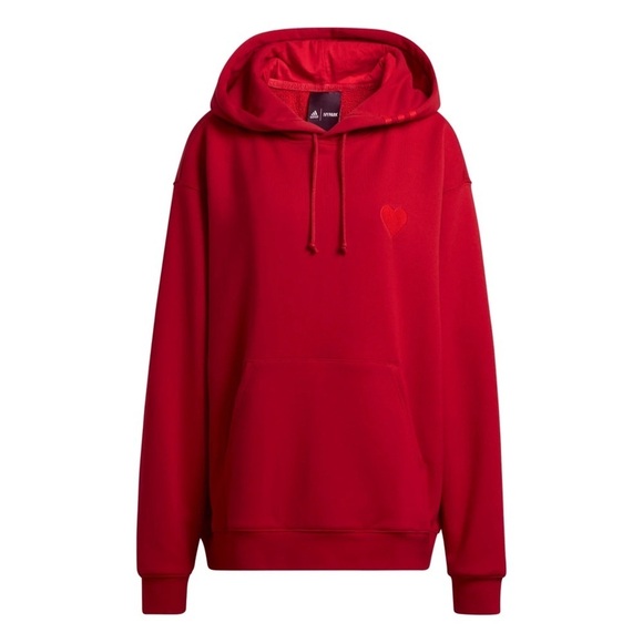IVY PARK Tops - Adidas x Ivy Park • Valentines Day Red Heart Hoodie